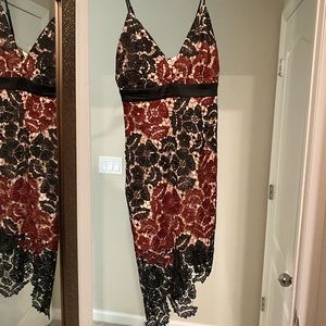 Bardot asymmetrical dress